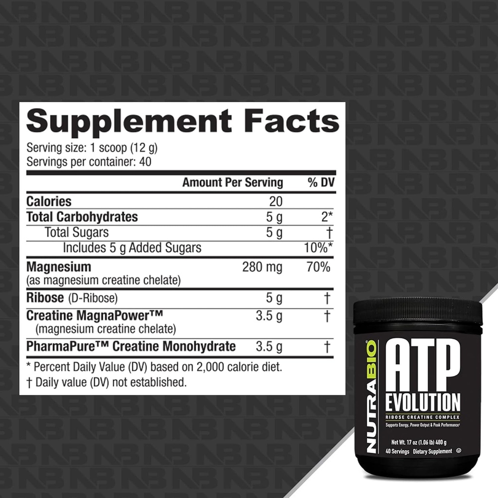 Nutrabio ATP Evolution - Muscle Recovery Powder