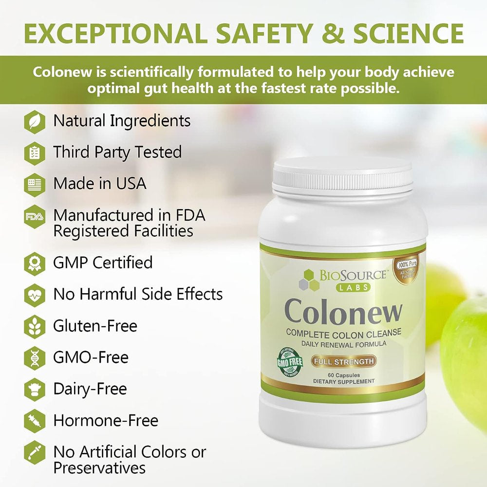 Colon Rx Supplement Colon Cleanse Detox - BioSource Labs Colonew Complete