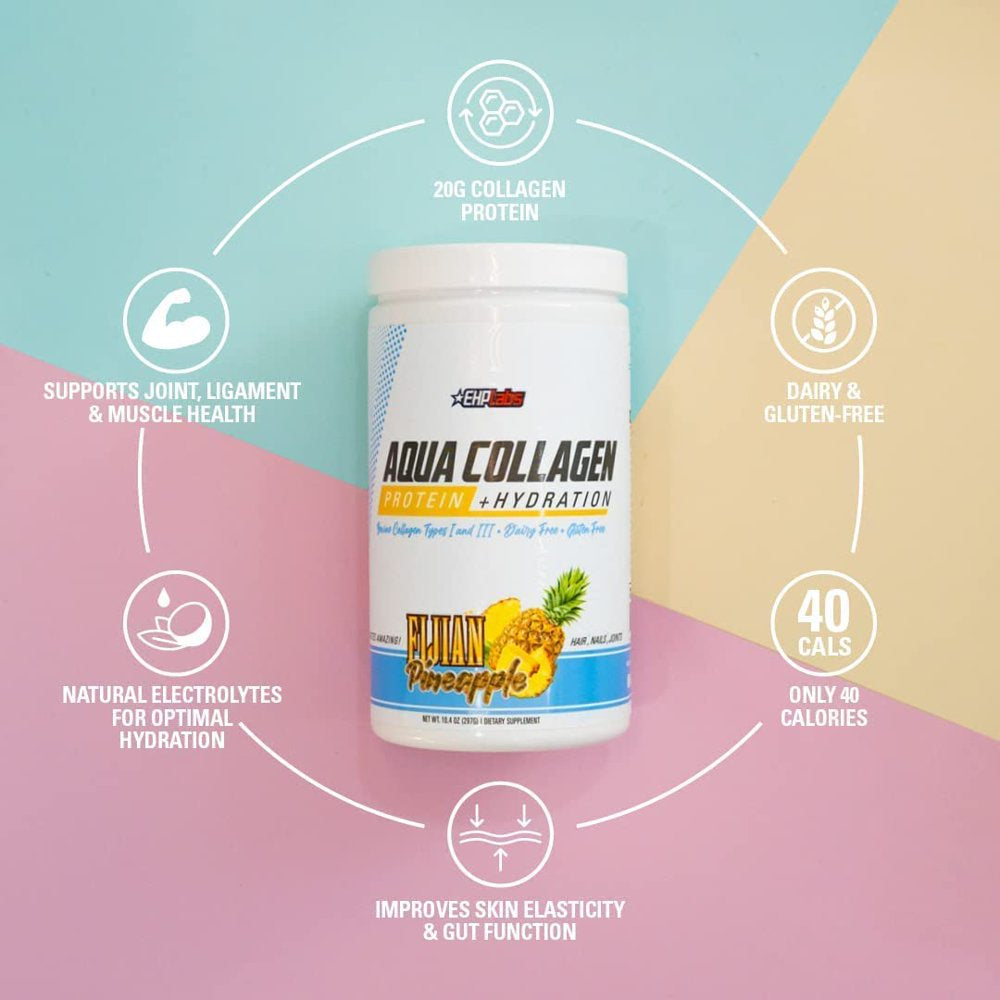 Aqua Collagen Peptides - Raspberry Refresh - EHP Labs