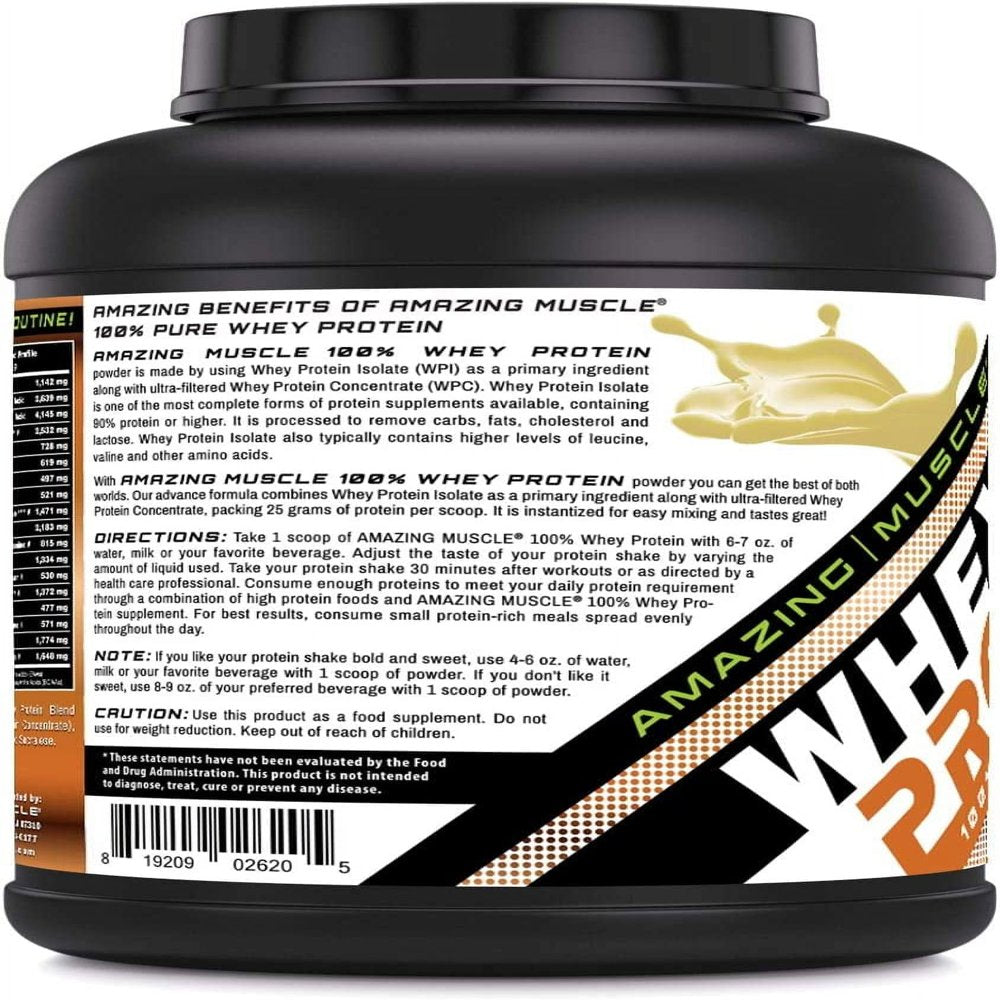 Butterscotch Whey Protein - Amazing Muscle 5lb