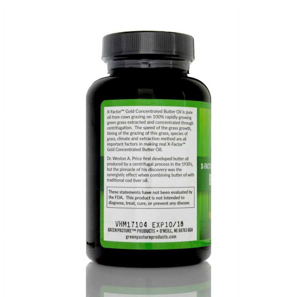 Butter Oil Capsules - 120 Count | Green Pasture