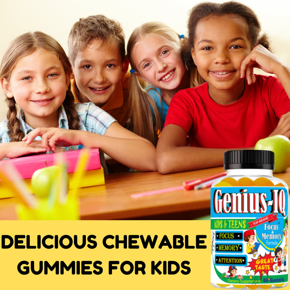 Kids Focus Gummies - Brain & Memory Support (60 Count)