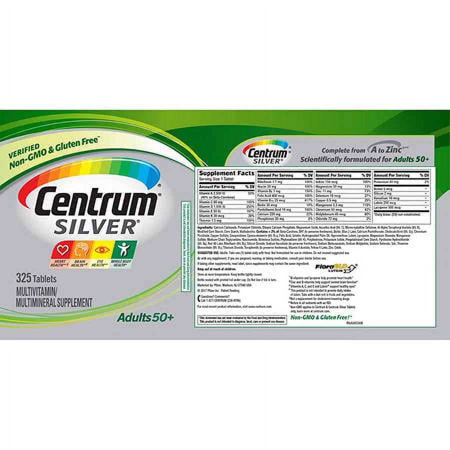 Centrum Silver 50+ Multivitamin - 325 Tablets