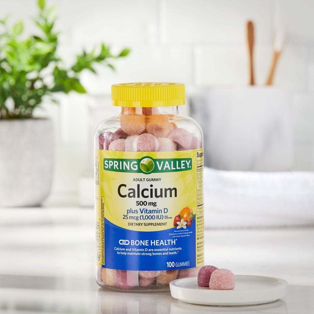 Spring Valley Calcium & Vitamin D Gummies - 100 Count