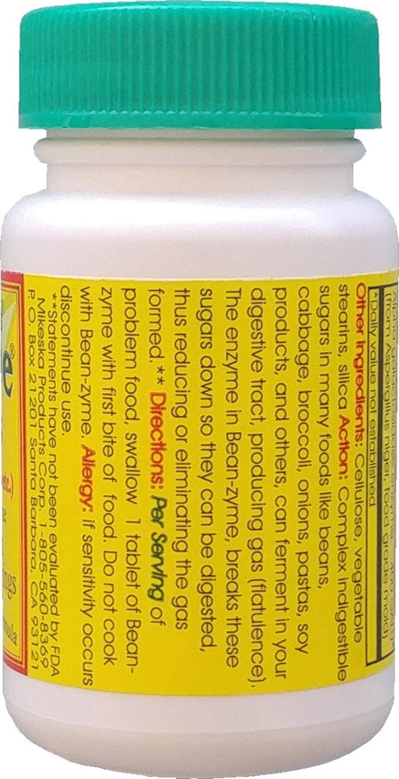 Bean-Zyme 150ct - Gas & Bloating Relief