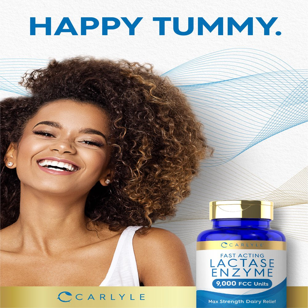 Lactase Enzyme 9000 FCC - 180 Tablets | Carlyle