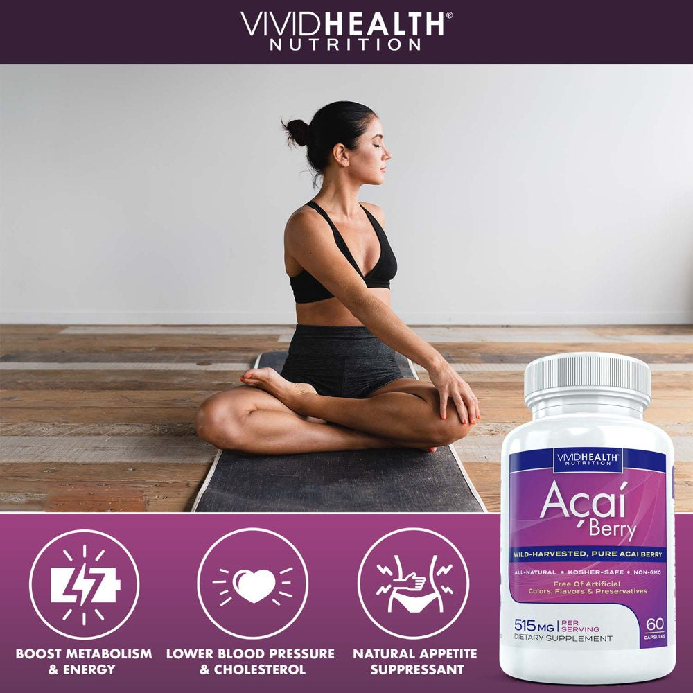 Acai Berry Supplement - Boost Metabolism & Detox