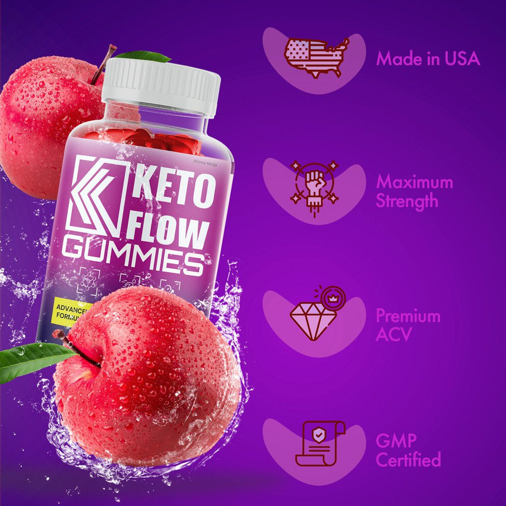 Keto Flow Gummies - ACV, B12 & Weight Loss Support