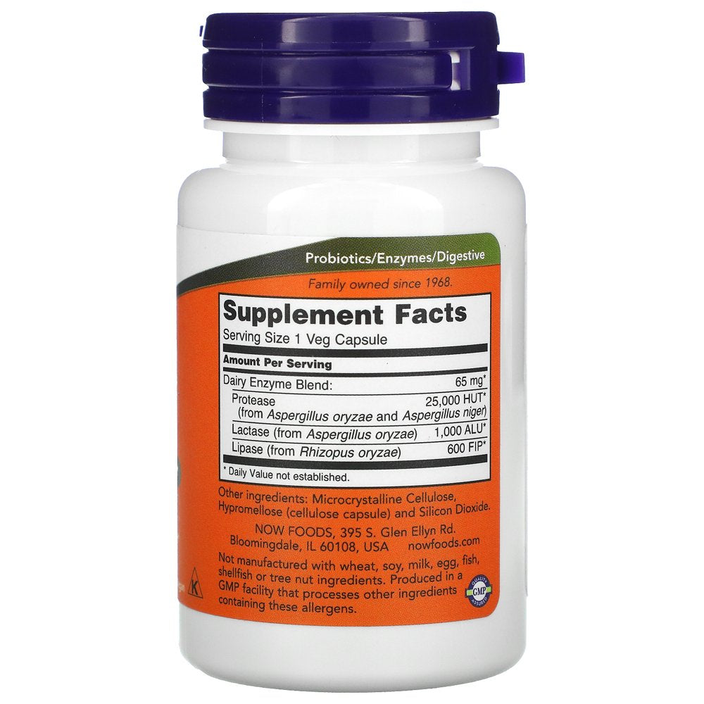Dairy Digest Complete - NOW Foods - 90 Veg Capsules