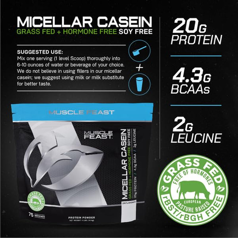 Muscle Feast Micellar Casein - 4lb Unflavored