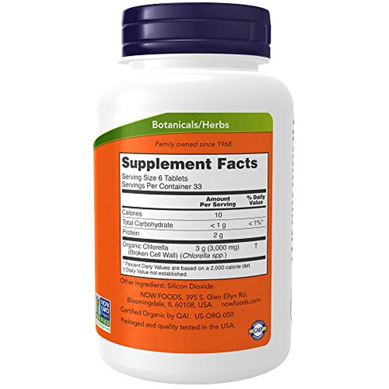 Organic Chlorella 500mg - NOW Supplements | [Your Store Name]