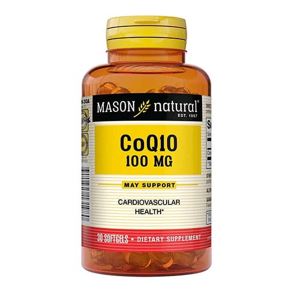 Co Q-10 100mg Softgels - Mason Natural (2 Pack)