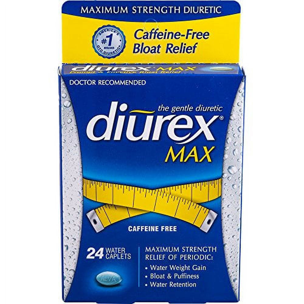 Diurex Max Water Pills - Caffeine Free, 3-Pack