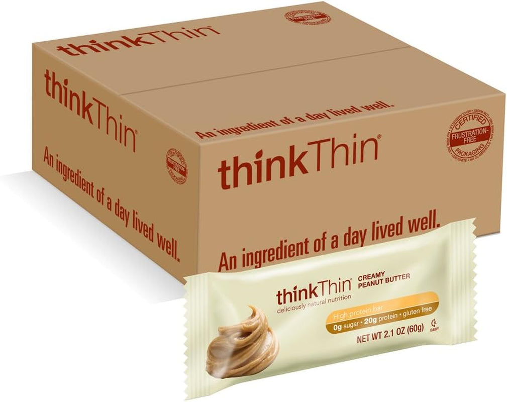 Thinkthin Creamy Peanut Butter, 2.1 Ounce (Pack of 15) | VitaShop NZ