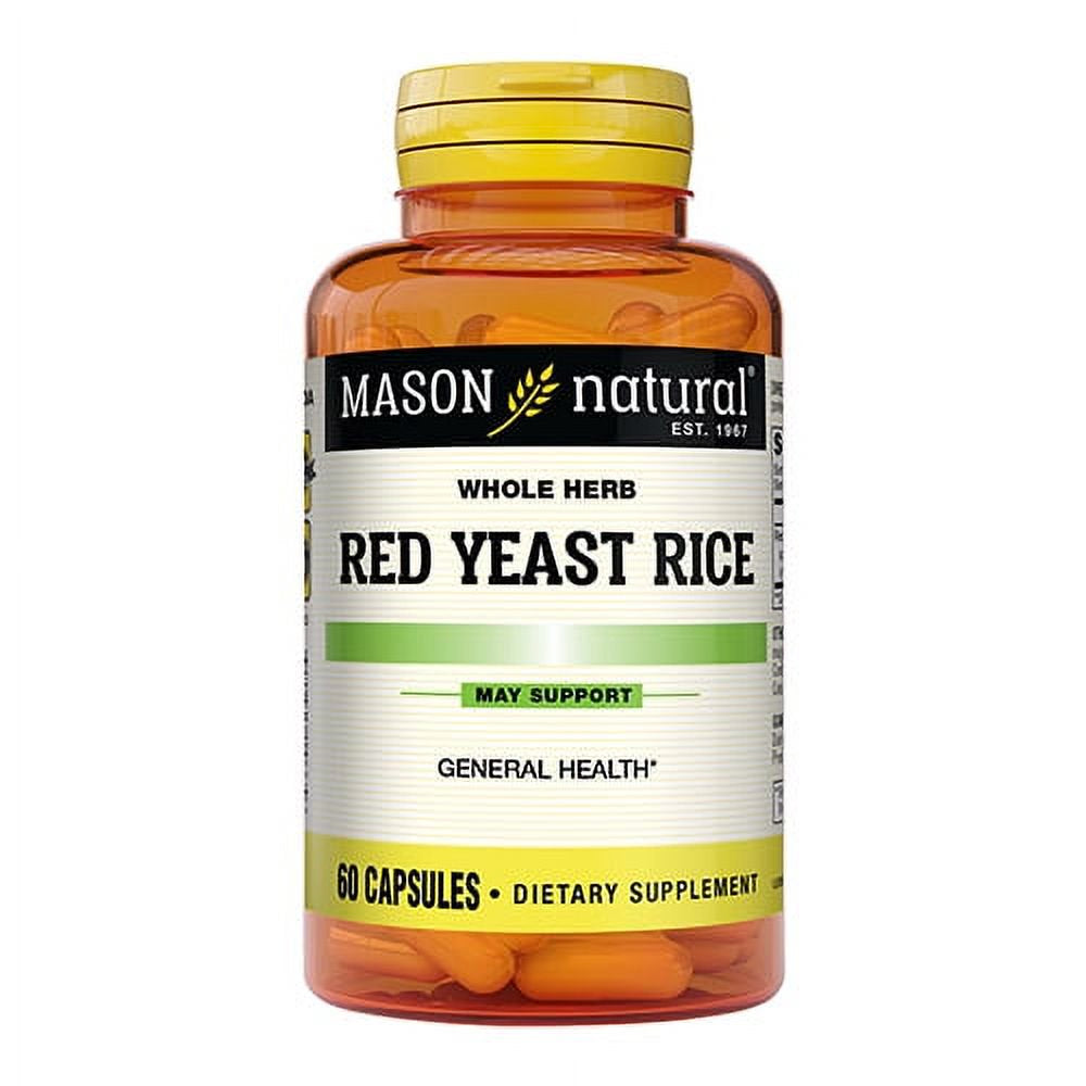 Red Yeast Rice 1200 - Mason Natural, 3-Pack