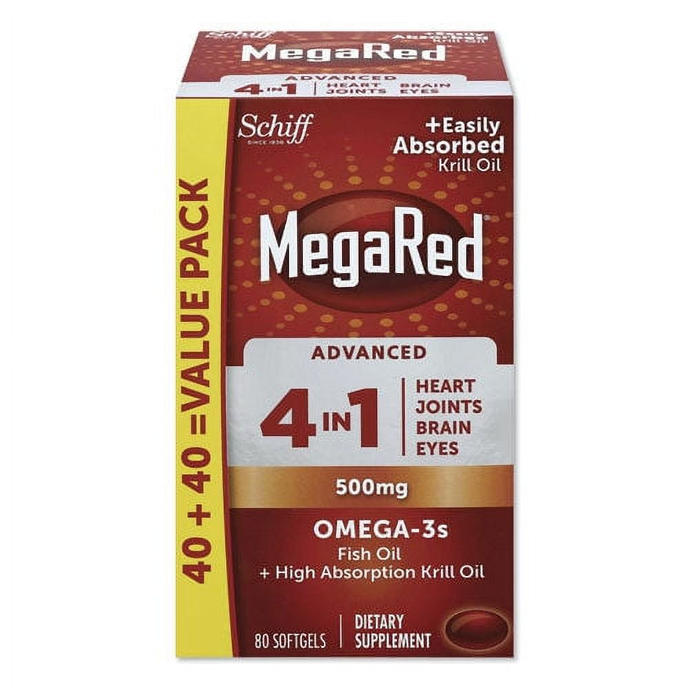 MegaRed Omega-3 Softgels - 80 Count