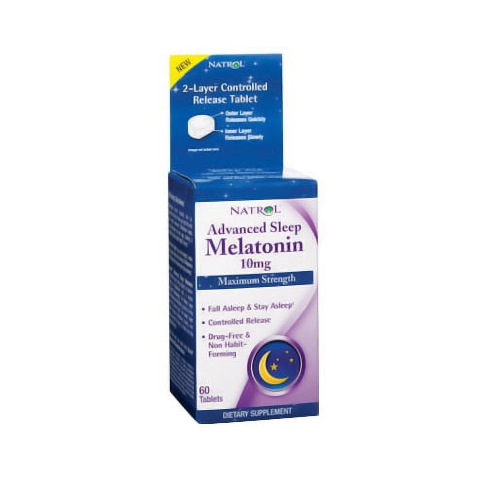 Natrol Melatonin 10mg - 2 Pack of 60 Tablets