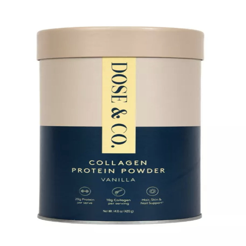 Vanilla Collagen Protein Powder - Dose & Co. 14.8oz