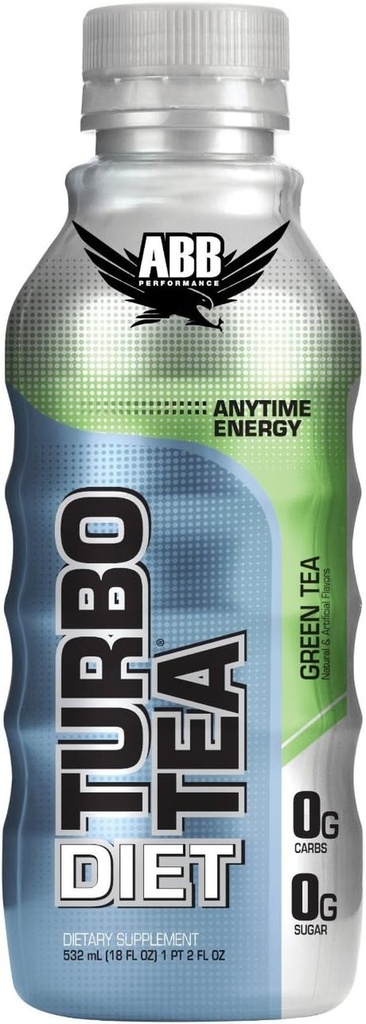 ABB Performance Diet Turbo, Green Tea, 18-Ounce Bottles, (Pack of 24 ...