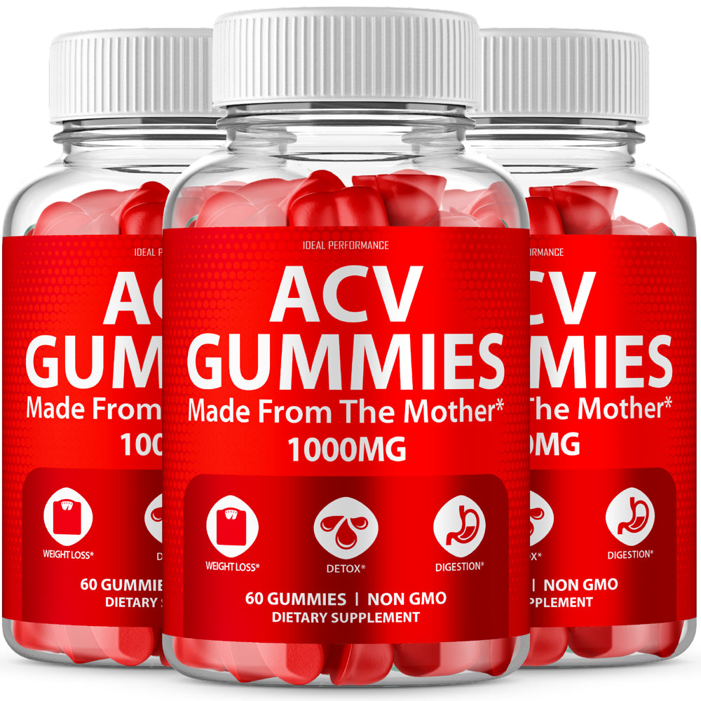 Vegan ACV Gummies with Mother 1000Mg Weight Loss Supplement (180 ...