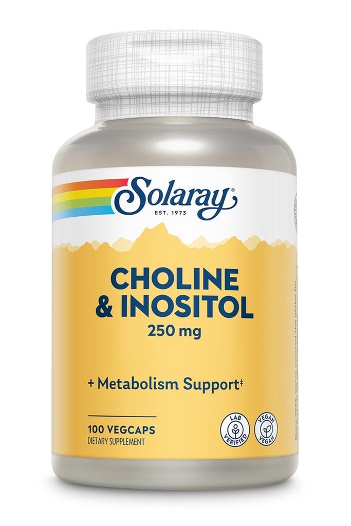 Solaray Choline & Inositol - 100 Capsules