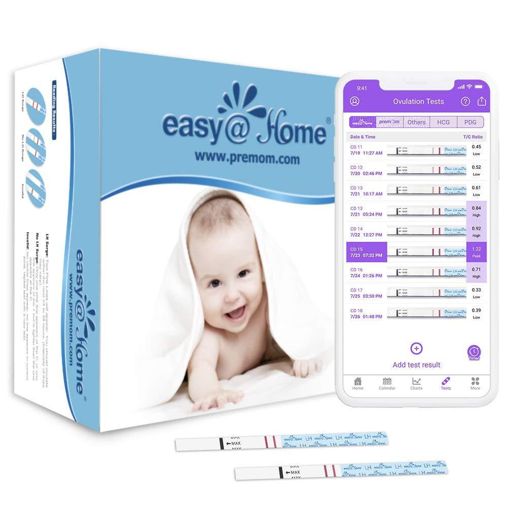 Ovulation Test Strips - Easy@Home - 50 LH Tests
