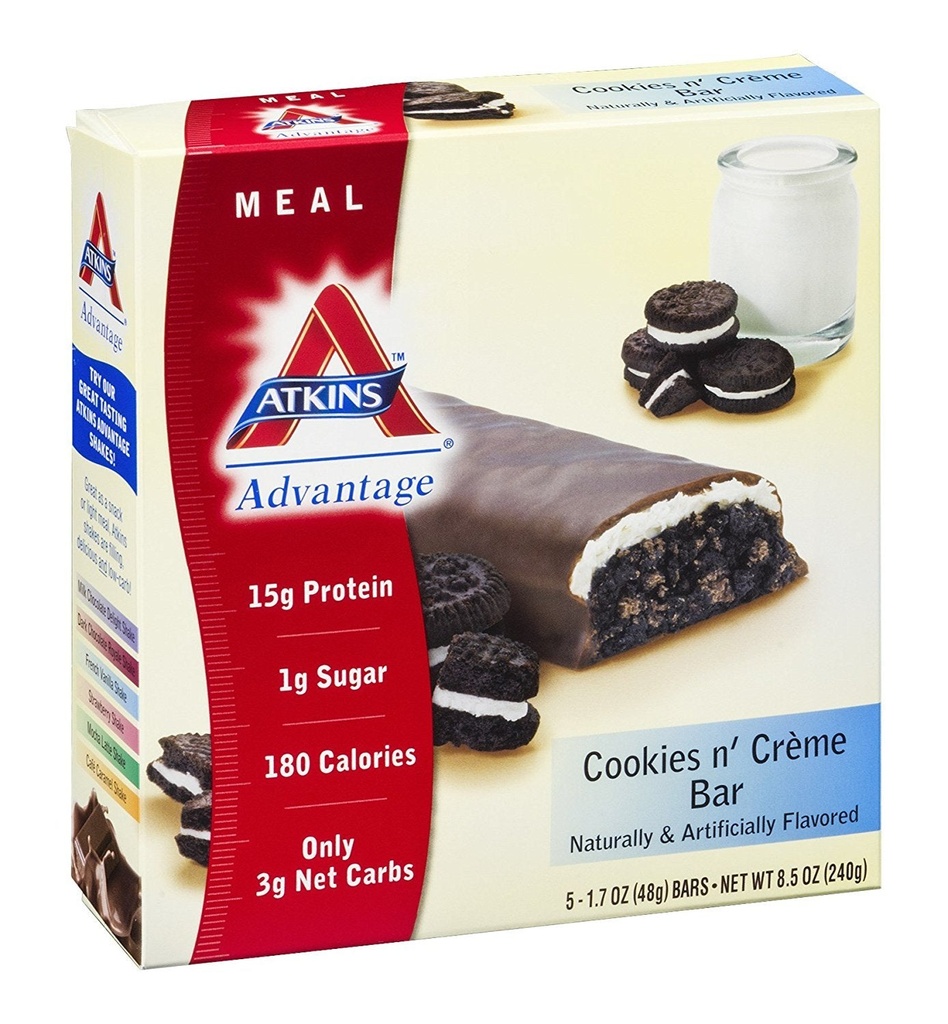 Atkins Advantage Cookies & Cream - 5 Pack