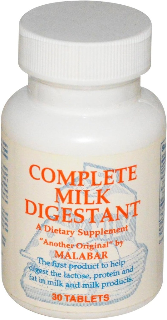 Milk Digestant Tablets | Malabar - 30 Count