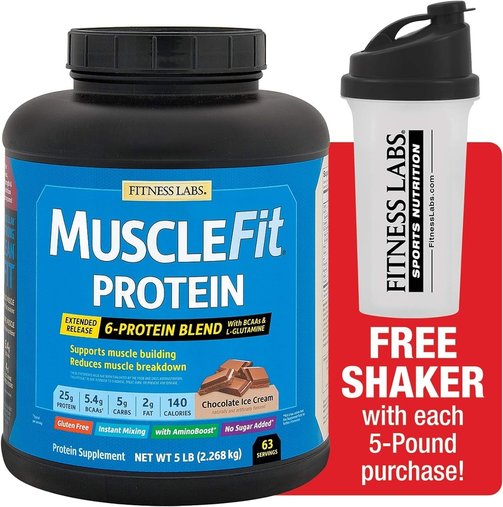 Muscle Fit Protein Powder - Chocolate Fudge - 5lb