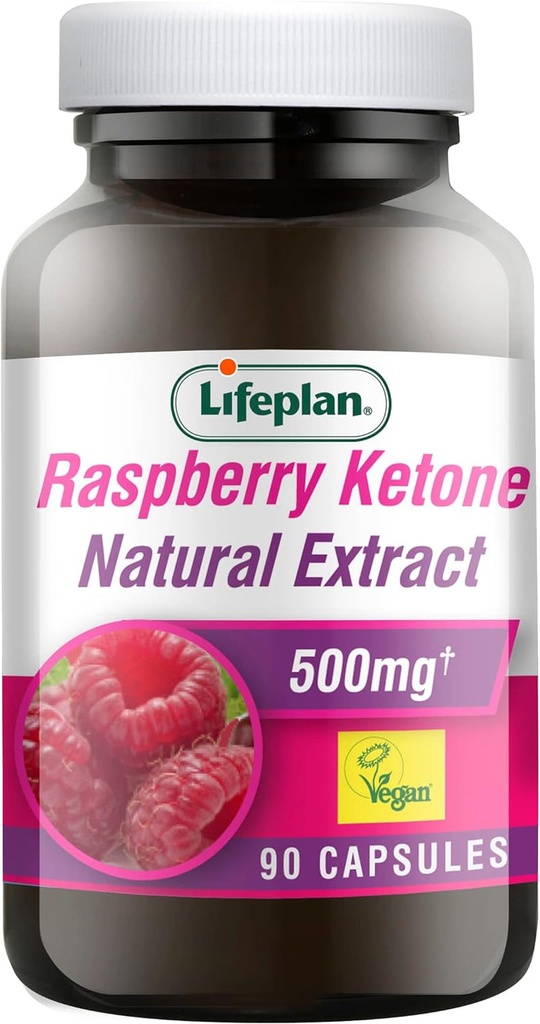 Lifeplan Raspberry Ketone Natural Extract 500Mg 90 Caps | VitaShop NZ