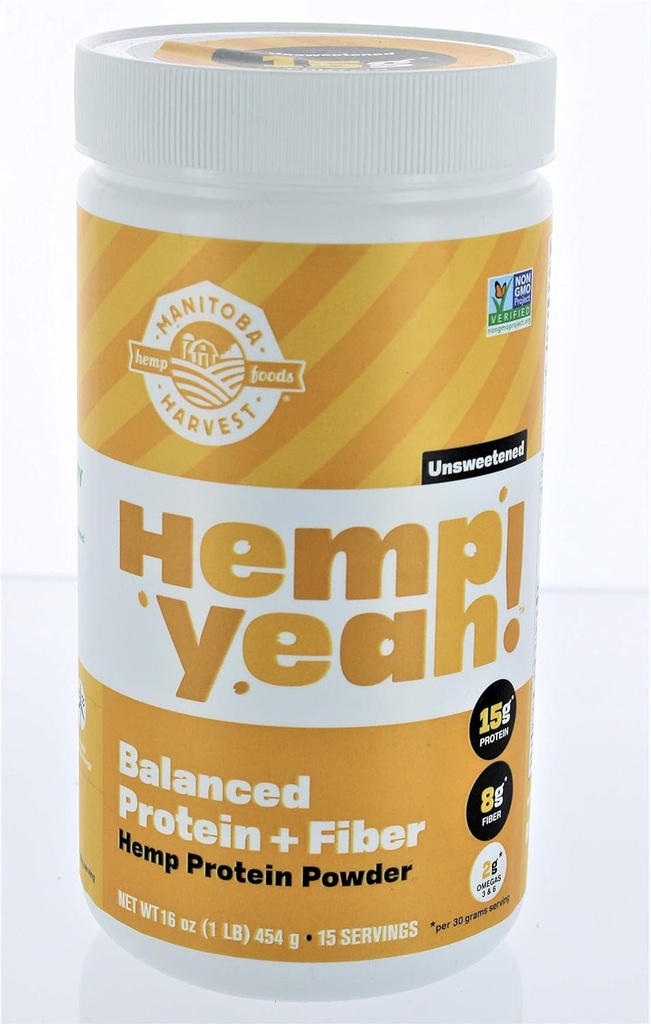 Hemp Yeah! Balanced Protein + Fiber Manitoba Harvest 16 Oz Powder ...