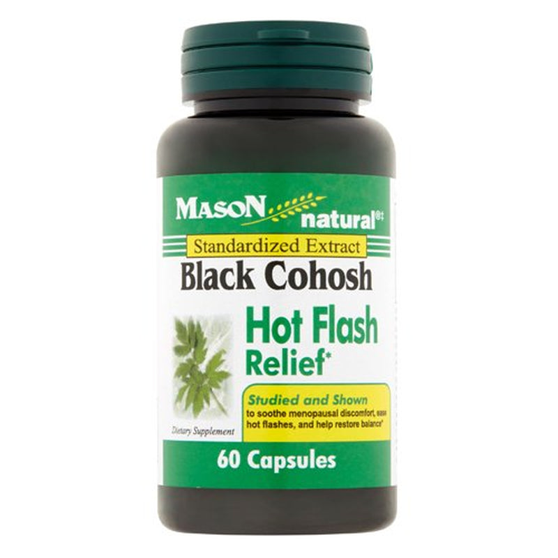 Mason Natural 40 Mg Black Cohosh Hot Flash Relief Capsules - 60 Ea, 6 ...