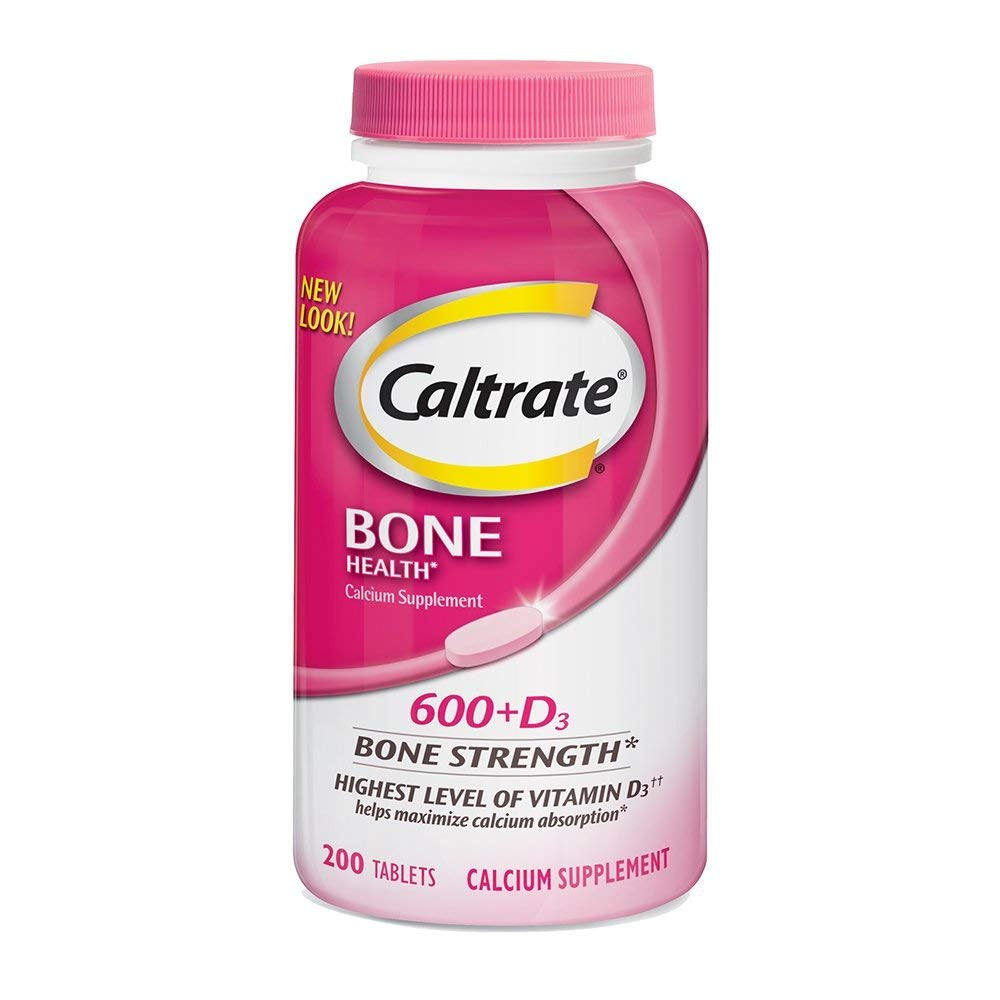 Caltrate 600+D3 - Calcium & Vitamin D Supplement - 200 Count