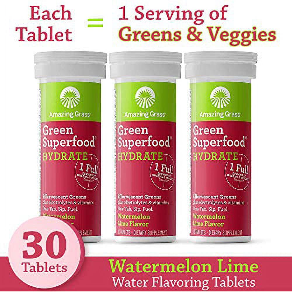 Amazing Grass Electrolyte Tablets - Watermelon Lime