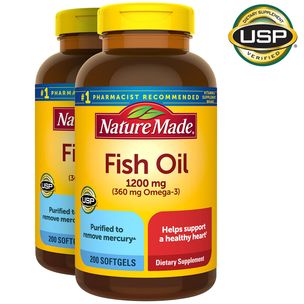 Nature Made Fish Oil 1200 Mg., 400 Softgels | VitaShop NZ