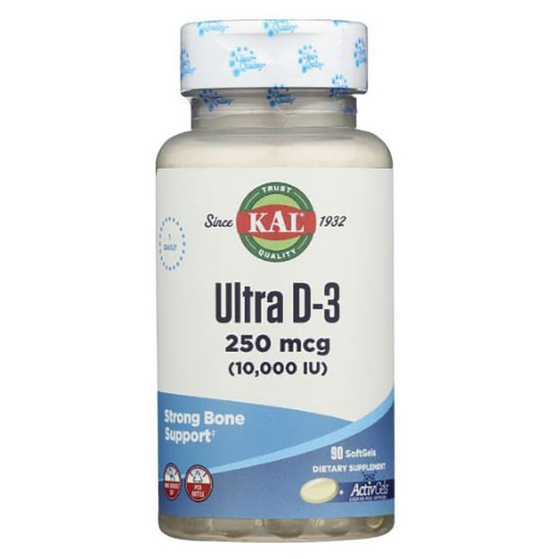 KAL Ultra Vitamin D-3 10000 IU | Liquid-Fill Activgels | Healthy Immune ...