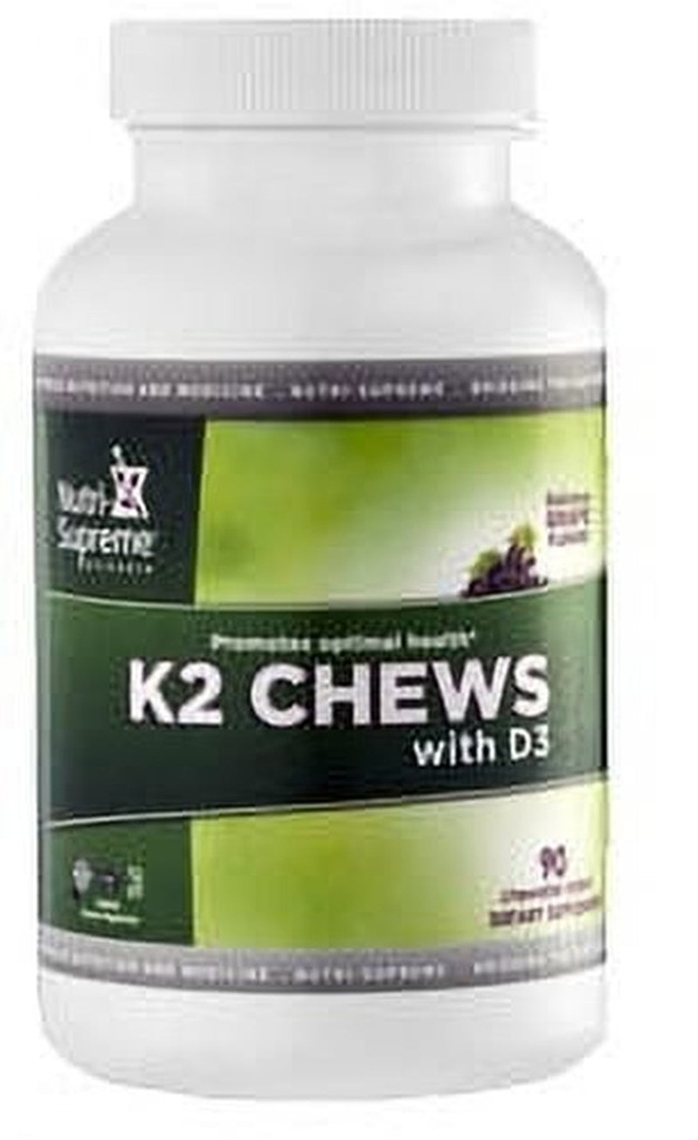 Nutri-Supreme Research Kosher Vitamin K2 with D3 Chews - 90 Chewable ...