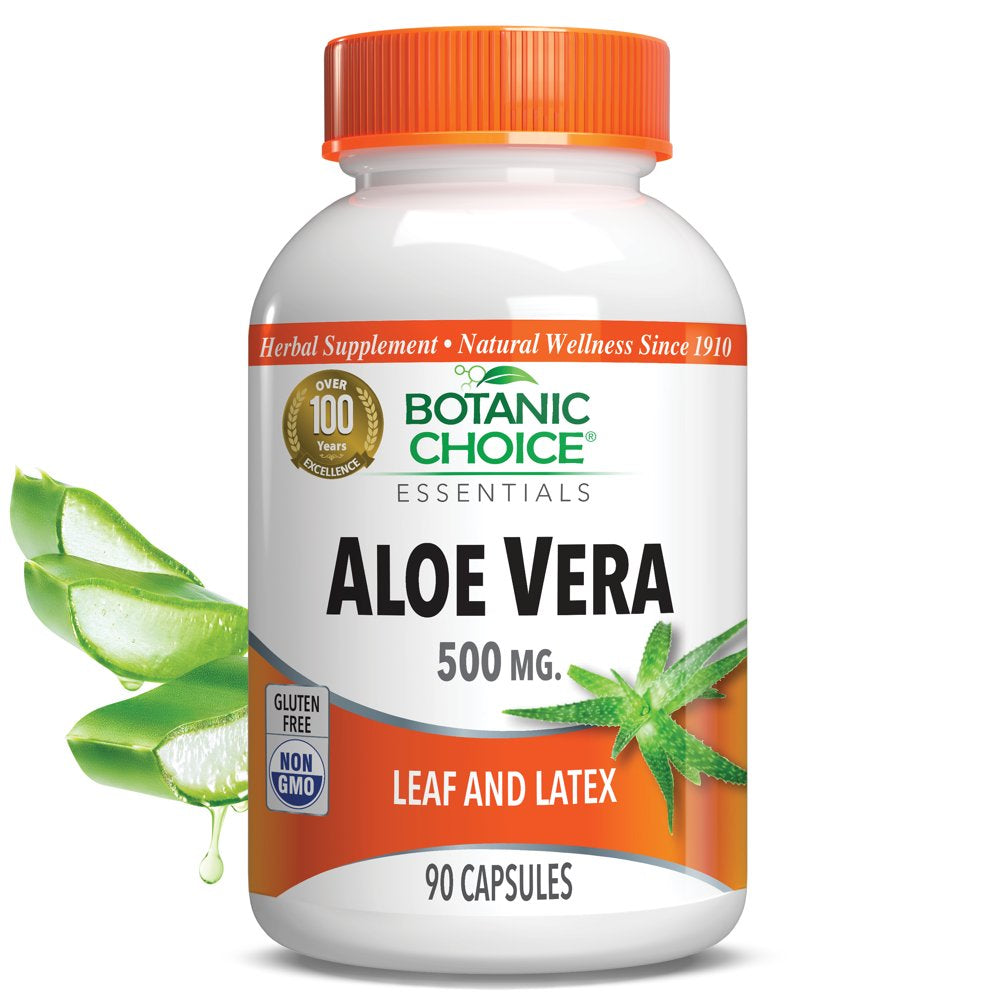 Botanic Choice Aloe Vera 500 Mg. Digestive Herbal Supplement, 90 ...