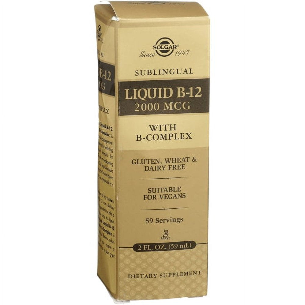 Solgar Sublingual Liquid B-12 with B-Complex 2 Fl Oz Liq | VitaShop NZ