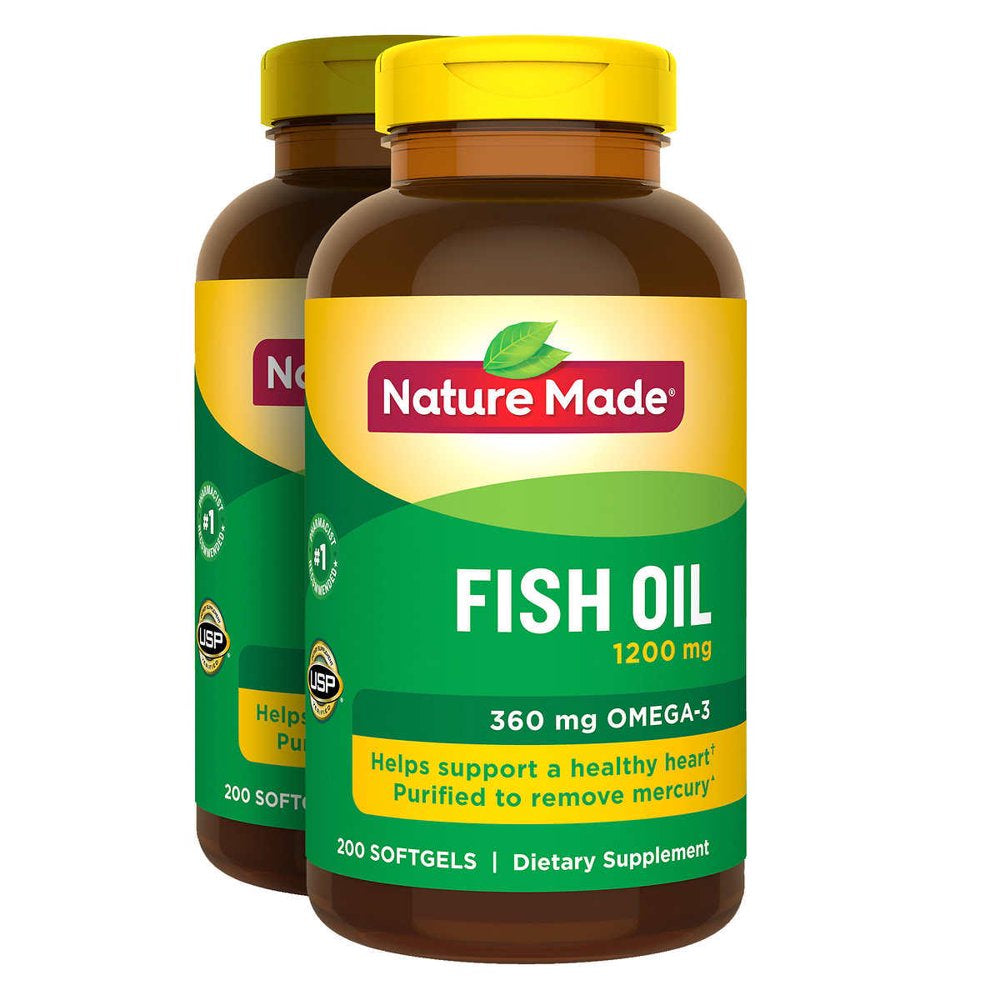Nature Made Fish Oil 1200 Mg., 400 Softgels | VitaShop NZ