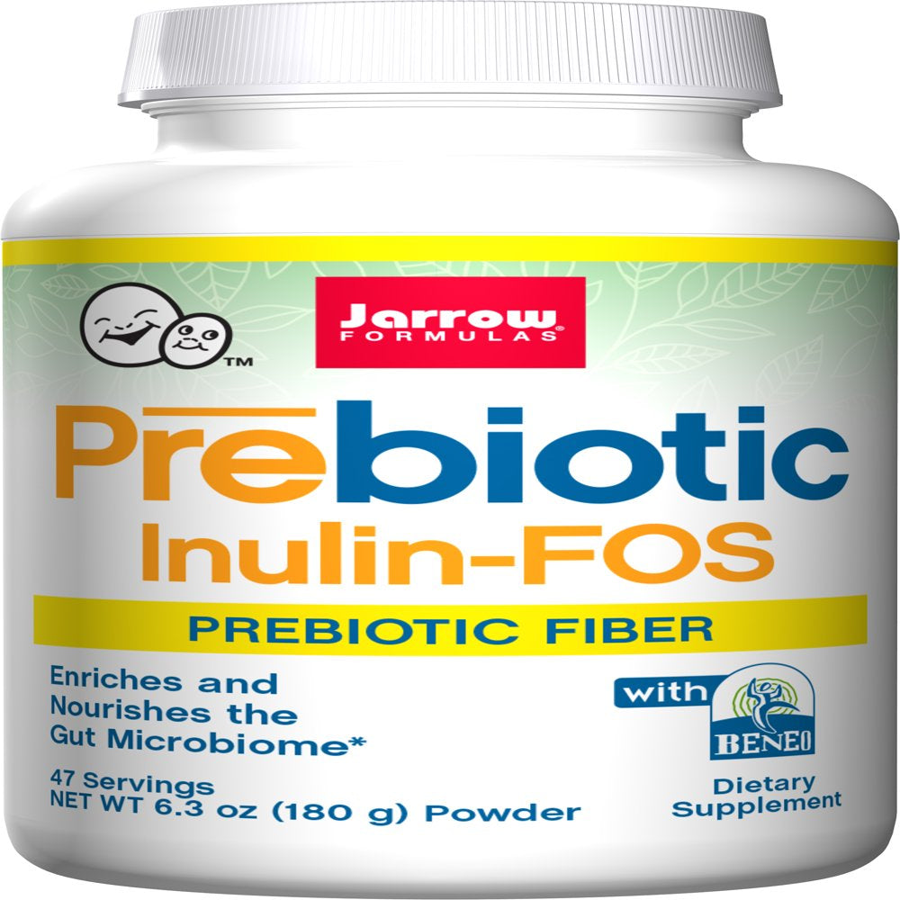 Jarrow Formulas Prebiotic Inulin-Fos, Enhances Calcium Absorption, 180 ...