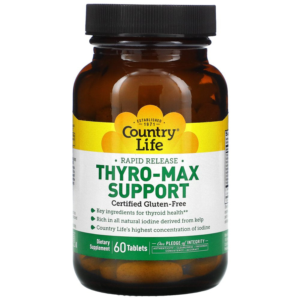 Country Life Rapid Release Thyro-Max Support, 60 Tablets | VitaShop NZ