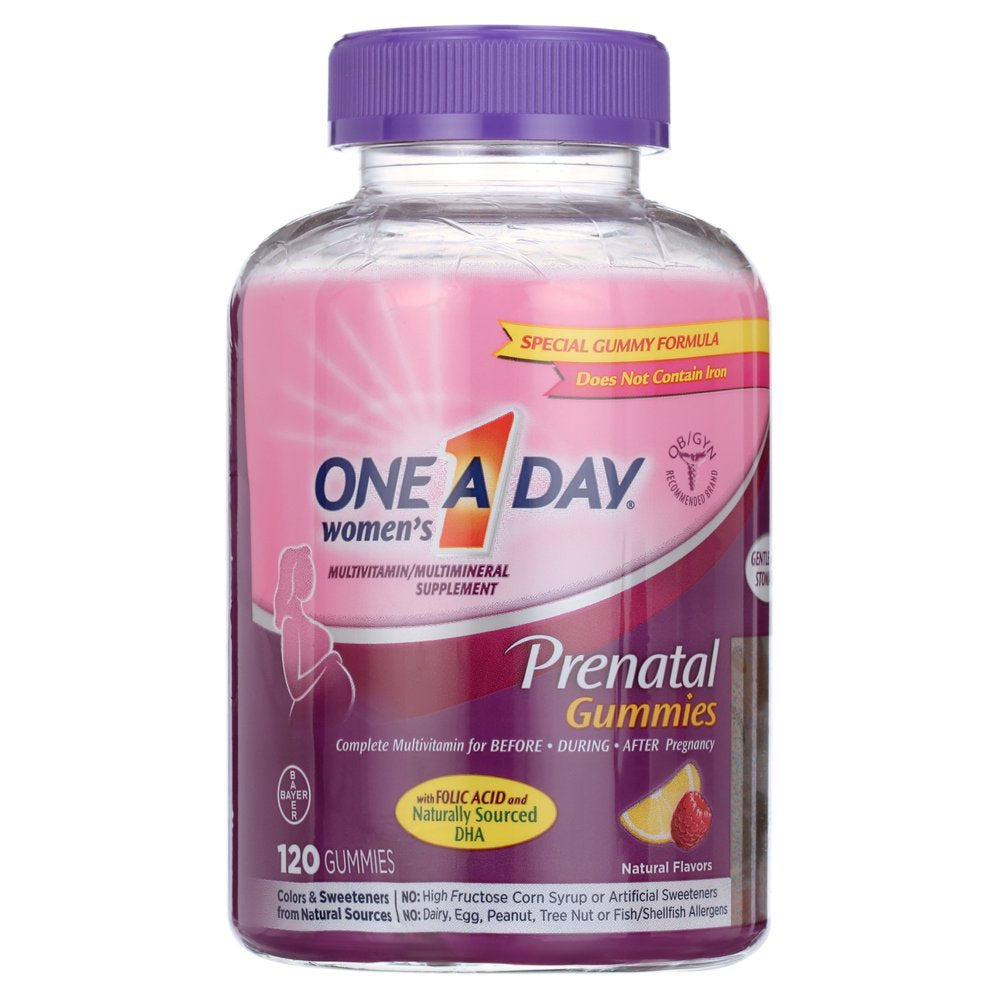 One a Day Prenatal Multivitamin Prenatal Gummy Vitamins, 120 Count