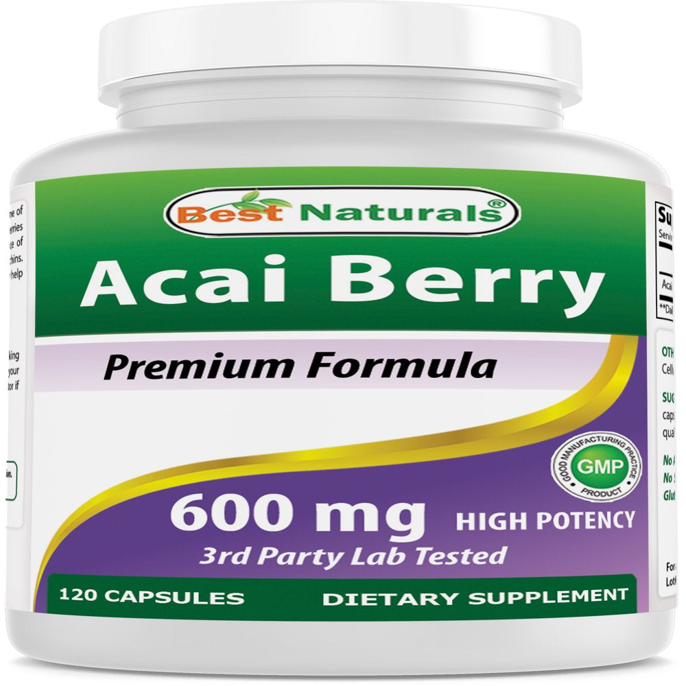 Best Naturals Acai Berry 600 Mg 120 Capsules