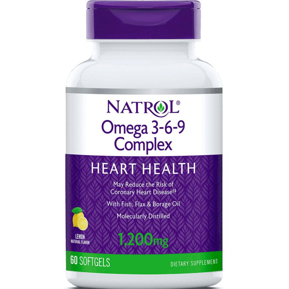 Natrol - Omega 3-6-9 Complex - 60 Softgels