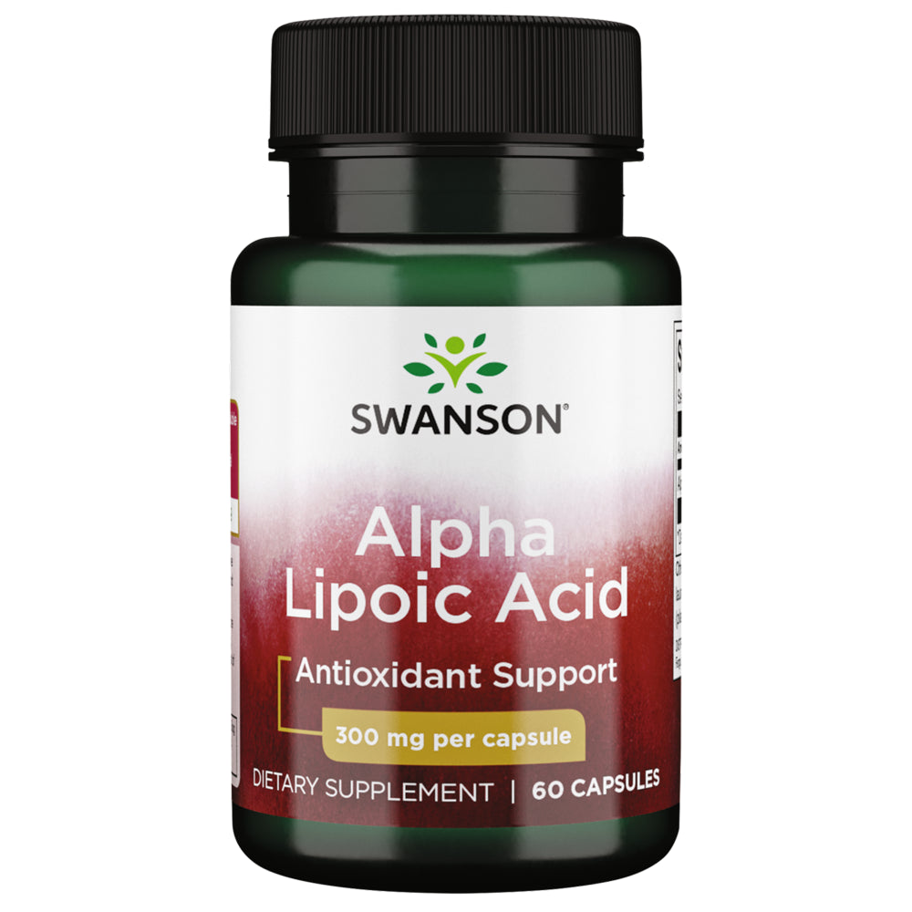 Swanson Alpha Lipoic Acid Capsules, 300 Mg, 60 Count