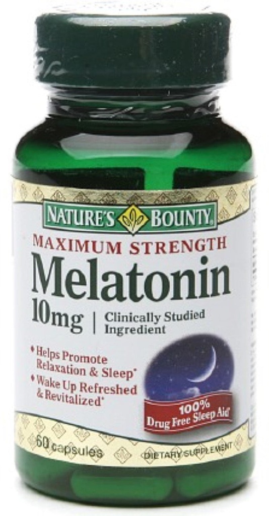 Nature'S Bounty Melatonin 10Mg Capsules 60 Ea (Pack of 2)