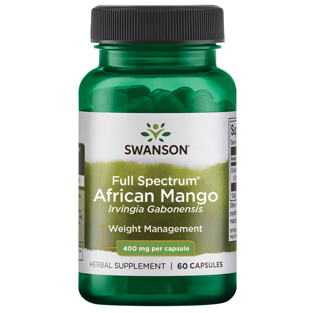 Swanson Full Spectrum African Mango (Irvingia Gabonensis) 400 Mg 60 Capsules