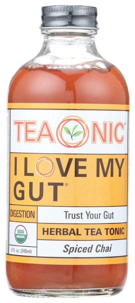 Teaonic I Love My Gut Herbal Tea Supplement, 8 Fl Oz