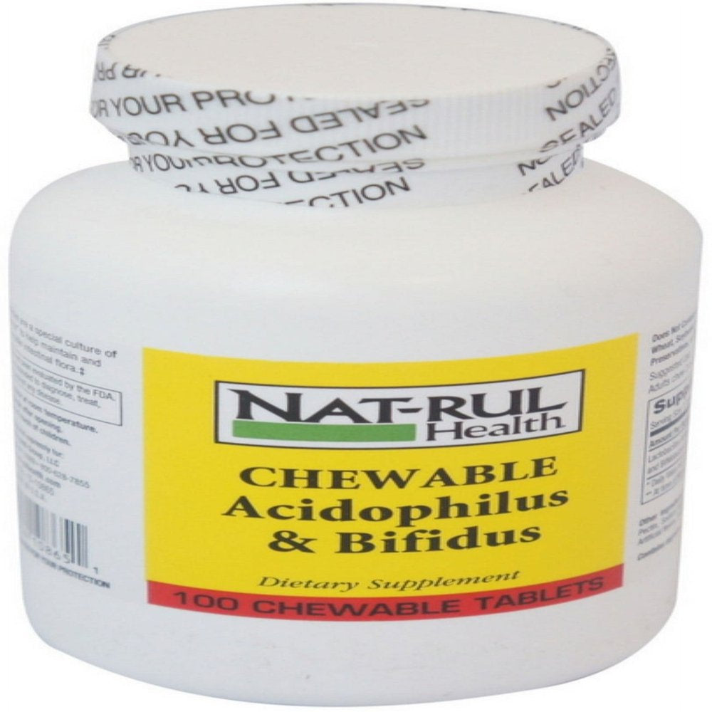 Nat-Rul Health Chewable Acidophilus & Bifidus